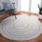 Safavieh 6 x 6 ft. Cape Cod Round Area Rug, Grey & Pink CAP235F-6R - alternate 3